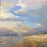 Wandelen met de hond-zeeland-zeegezicht-strandgezicht-van Lynden