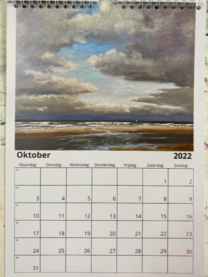 calendar 2022, kalender 20, Heleensoilpaintings, maandkalender