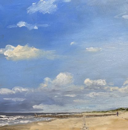 sea, beach, oilpainting, coast, clouds Heleen van Lynden